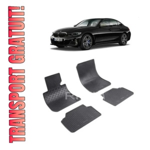 Set 4 covorase Bmw Seria 3 E90 Sedan / Touring 2004-2011, din cauciuc 100%, compatibile cu autoturismul BMW Seria 3
