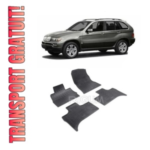 Set 4 covorase Bmw Seria X5 E53 1999-2007, din cauciuc 100%, compatibile cu autoturismul BMW Seria X5