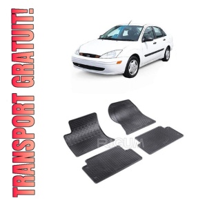 Set 4 covorase Ford Focus 1998-2004, din cauciuc 100%, compatibile cu autoturismul FORD Focus