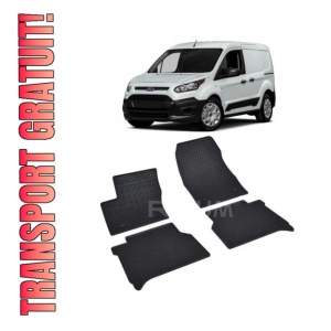 Set 4 covorase Ford Transit Connect 5M 2019-2023, din cauciuc 100%, compatibile cu autoturismul FORD Transit