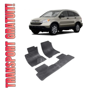 Set 4 covorase Honda Cr-V 2007-2012, din cauciuc 100%, compatibile cu autoturismul HONDA CR-V