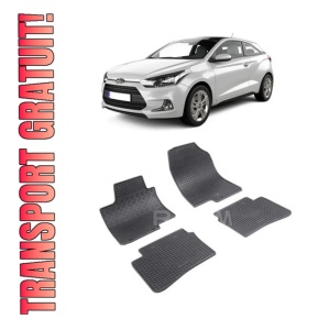 Set 4 covorase Hyundai Bayon 2021-prezent, din cauciuc 100%, compatibile cu autoturismul HYUNDAI Bayon