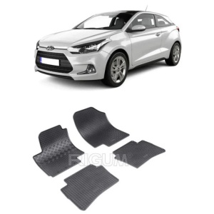 Set 4 covorase Hyundai I20 2009-2014, din cauciuc 100%, compatibile cu autoturismul HYUNDAI i20 v4583