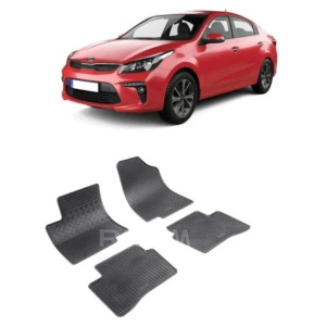 Set 4 covorase Kia Rio 2011-2017, din cauciuc 100%, compatibile cu autoturismul KIA Rio v2323