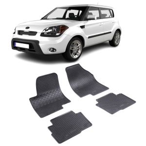 Set 4 covorase Kia Soul 2009-2014, din cauciuc 100%, compatibile cu autoturismul KIA Soul v6005