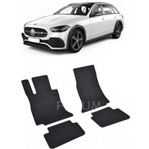 Set 4 covorase Mercedes C-Klasse-E 2022-prezent, din cauciuc 100%, compatibile cu autoturismul MERCEDES C-Klasse-e v4168