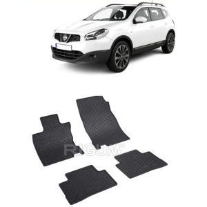 Set 4 covorase Nissan Qashqai 2014-2021, din cauciuc 100%, compatibile cu autoturismul NISSAN Qashqai v2912