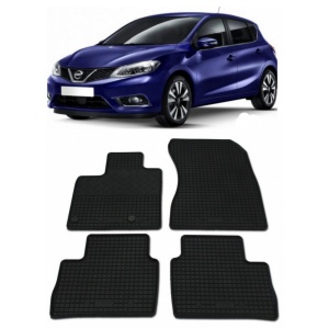Set 4 covorase Nissan Qashqai 2022-prezent, din cauciuc 100%, compatibile cu autoturismul NISSAN Qashqai v3393