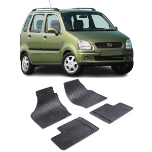 Set 4 covorase Opel Agila 2000-2007, din cauciuc 100%, compatibile cu autoturismul OPEL Agila v6041