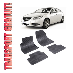 Set 4 covorase Opel Insignia 2008-2017, din cauciuc 100%, compatibile cu autoturismul OPEL Insignia