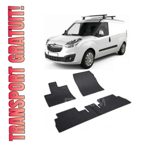Set 4 covorase Peugeot Rifter 5M 2019-prezent, din cauciuc 100%, compatibile cu autoturismul PEUGEOT Rifter