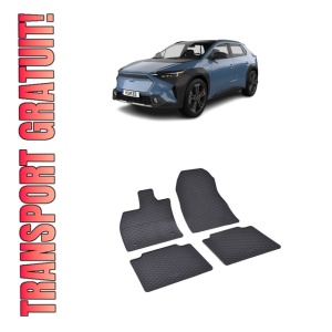 Set 4 covorase Subaru Solterra 2023-prezent, din cauciuc 100%, compatibile cu autoturismul SUBARU Solterra