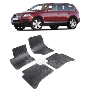 Set 4 covorase Volkswagen Touareg 2002-2010, din cauciuc 100%, compatibile cu autoturismul Volkswagen Touareg v5687