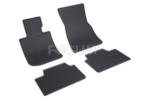 Set 5 covorase BMW SERIA 4 G26 din 2022-PREZENT, cu covoras tunel median, CAROSERIE GRAN COUPÉ 4 USI, Presuri cauciuc 100%, compatibil cu autoturismul BMW SERIA 4 G26, Rigum - Img 3