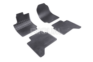 Set 5 covorase FORD RANGER din 12.2015-10.2022, cu covoras tunel median, CAROSERIE PICK-UP, Presuri cauciuc 100%, compatibil cu autoturismul FORD RANGER, Rigum - Img 3