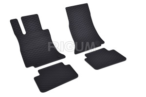 Set 5 covorase MERCEDES C-CLASS W206 din 06.2021-PREZENT, cu covoras tunel median, CAROSERIE SEDAN, Presuri cauciuc 100%, compatibil cu autoturismul MERCEDES C-CLASS W206, Rigum - Img 3