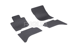 Set 5 covorase MITSUBISHI L200 din 06.2015-11.2022, cu covoras tunel median, CAROSERIE PICK-UP, Presuri cauciuc 100%, compatibil cu autoturismul MITSUBISHI L200, Rigum - Img 3