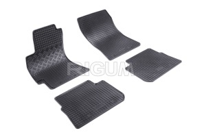 Set 5 covorase SUBARU IMPREZA III din 09.2007-2011, cu covoras tunel median, CAROSERIE HATCHBACK, Presuri cauciuc 100%, compatibil cu autoturismul SUBARU IMPREZA III, Rigum - Img 3