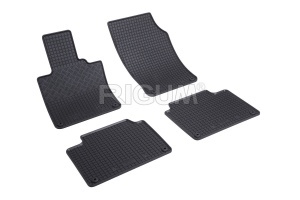 Set 5 covorase VOLVO V 90 II din 09.2016-PREZENT, cu covoras tunel median, CAROSERIE COMBI, Presuri cauciuc 100%, compatibil cu autoturismul VOLVO V 90 II, Rigum - Img 3