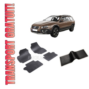 Set 5 covorase VOLVO XC 70 II din 09.2007-2016, cu covoras tunel median, CAROSERIE COMBI, Presuri cauciuc 100%, compatibil cu autoturismul VOLVO XC 70 II, Rigum