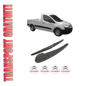 Set brat stergator spate cu lamela pentru CITROEN BERLINGO Platform/Chassis (B9) din 2008-2021, pentru spate, din cauciuc siliconat rezistent, 4 stickere auto CITROEN
