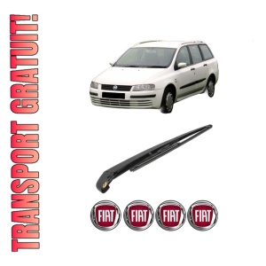 Set brat stergator spate cu lamela pentru FIAT STILO Multi Wagon (192_) din 2003-2008, pentru spate, din cauciuc siliconat rezistent, 4 stickere auto FIAT