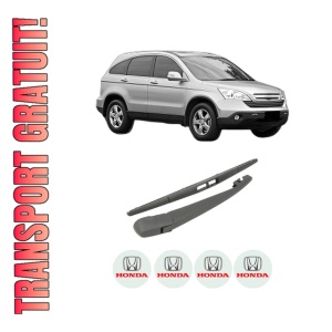 Set brat stergator spate cu lamela pentru HONDA CR-V III (RE_) din 2006-2012, pentru spate, din cauciuc siliconat rezistent, 4 stickere auto HONDA