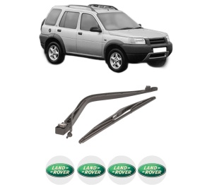 Set brat stergator spate cu lamela pentru LAND ROVER FREELANDER I (L314) din 1998-2006, pentru spate, din cauciuc siliconat rezistent, 4 stickere auto LAND ROVER v1571