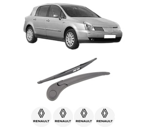 Set brat stergator spate cu lamela pentru RENAULT VEL SATIS (BJ0_) din 2002-2009, pentru spate, din cauciuc siliconat rezistent, 4 stickere auto RENAULT v702