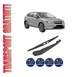 Set brat stergator spate cu lamela pentru SUBARU XV (_GP_) din 2012-2017, pentru spate, din cauciuc siliconat rezistent, 4 stickere auto SUBARU