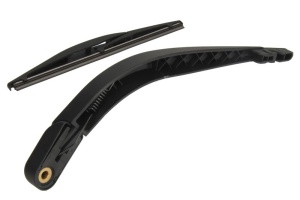 Set brat stergator spate cu lamela pentru SUZUKI ALTO VII (GF, HA25_, HA35_) din 2009-2012, pentru spate, din cauciuc siliconat rezistent, 4 stickere auto SUZUKI v423
