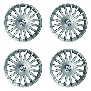 Set Capace Roti Argintiu cu spite compatibil cu Volkswagen accesorii pentru autoturismul tau - masina v113612