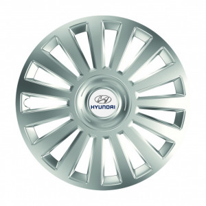 Set Capace Roti Argintiu Lux cu spite late compatibil cu Hyundai accesorii pentru autoturismul tau - masina v113569