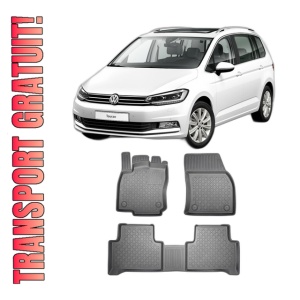 Set covorase ARISTAR, VOLKSWAGEN TOURAN II, din 09.2015 - Prezent, covorase tavita, caroserie VAN 5-7 LOCURI, fara rand 3, compatibile cu autoturismul VOLKSWAGEN TOURAN I
