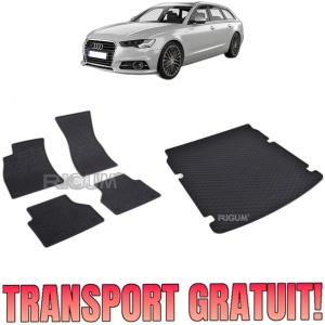 Set Covorase Auto Si Tavita Portbagaj AUDI A6 C8 din 09.2018 - 2026, caroserie combi,