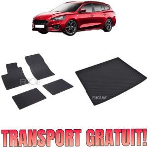 Set Covorase Auto Si Tavita Portbagaj FORD FOCUS HYBRID din 2020 - 2026, caroserie combi, PORTBAGAJ SUPERIOR