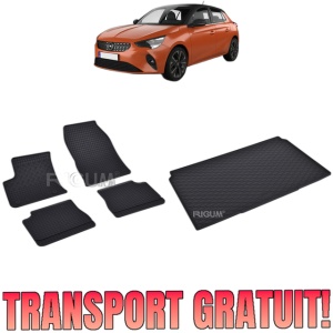 Set Covorase Auto Si Tavita Portbagaj OPEL CORSA -E F din 03.2020 - 2026, caroserie hatchback,