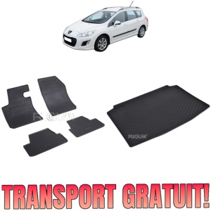 Set Covorase Auto Si Tavita Portbagaj PEUGEOT 308 II din 08.2013 - 11.2021, caroserie hatchback,