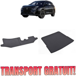 Set Covorase Auto Si Tavita Portbagaj PEUGEOT 5008 III HYBRID din 2024 - 2026, caroserie suv, 7 LOCURI, RAND 3 CULCAT