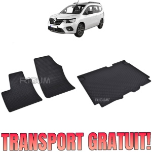 Set Covorase Auto Si Tavita Portbagaj RENAULT KANGOO III din 06.2021 - 2026, caroserie van, 5 LOCURI