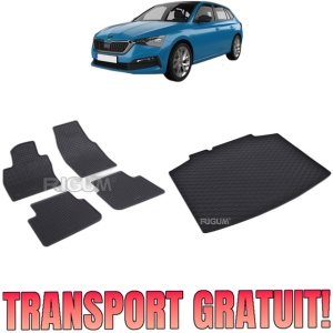 Set Covorase Auto Si Tavita Portbagaj SKODA SCALA din 04.2019 - 2026, caroserie hatchback, PORTBAGAJ INFERIOR
