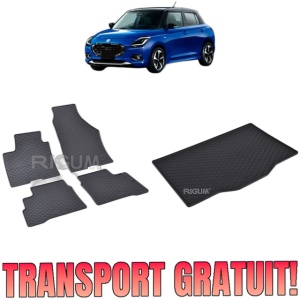 Set Covorase Auto Si Tavita Portbagaj SUZUKI SWIFT MHEV din 04.2024 - 2026, caroserie hatchback,