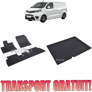 Set Covorase Auto Si Tavita Portbagaj TOYOTA PROACE CITY din 03.2020 - 2026, caroserie van 5 locuri, AMPATAMENT L1, 5 LOCURI