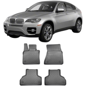 Set covorase BMW X6 E71, din 06.2008 - 10.2014, covorase tavita, caroserie SUV AL 3-LEA rand exclus, compatibile cu autoturismul BMW X6 E71, ARISTAR - Img 2