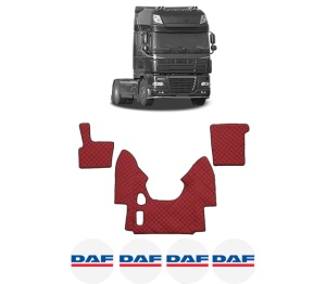 Set covorase Camion Tir DAF 95 XF din 1997-2002, Auto, 4x Stickere auto cu DAF