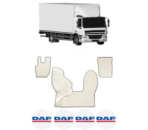 Set covorase Camion Tir DAF CF din 2013-2019, Auto, 4x Stickere auto cu DAF