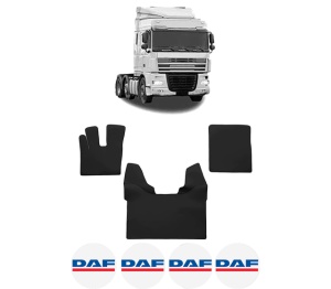 Set covorase Camion Tir DAF XF 105 din 2005-2013, Auto, 4x Stickere auto cu DAF