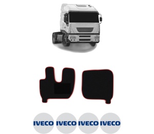 Set covorase Camion Tir Iveco STRALIS I din 2002-2013, Auto, 4x Stickere auto cu Iveco