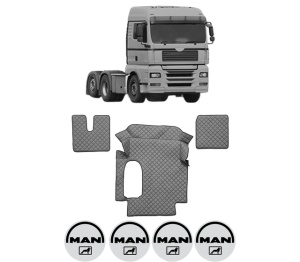 Set covorase Camion Tir MAN TGA din 1999-2012, Auto, 4x Stickere auto cu MAN