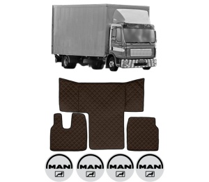 Set covorase Camion Tir MAN TGL I din 2004-2022, Auto, 4x Stickere auto cu MAN
